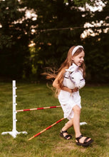 Lade das Bild in den Galerie-Viewer, Steckenpferd Zubehör - Horn Einhorn + Halfter Lila