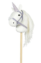 Lade das Bild in den Galerie-Viewer, Steckenpferd Zubehör - Horn Einhorn + Halfter Lila