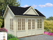 Lade das Bild in den Galerie-Viewer, Gartenhaus Blockbohlenhaus Claudia 11,5 m² 34 mm naturbelassen Palmako