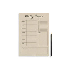 Lade das Bild in den Galerie-Viewer, matabooks - Wochenplaner (52 Blatt) Graspapier, verschiedene Designs
