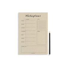 Lade das Bild in den Galerie-Viewer, matabooks - Wochenplaner (52 Blatt) Graspapier, verschiedene Designs