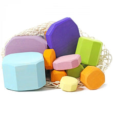 Lade das Bild in den Galerie-Viewer, Bauklötze Baumscheiben bunt