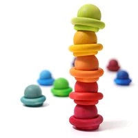 Lade das Bild in den Galerie-Viewer, 24 Bauringe Holzringe Regenbogen