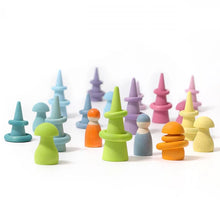 Lade das Bild in den Galerie-Viewer, 24 Bauringe Holzringe pastell