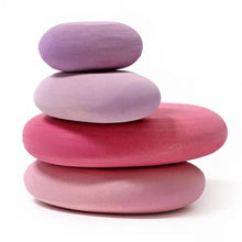 Lade das Bild in den Galerie-Viewer, Grimms Holzkiesel 4Stk. Balance Spiel - verschiedene Farb-Sets