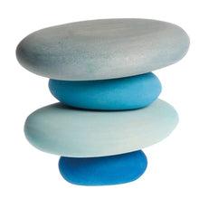 Lade das Bild in den Galerie-Viewer, Grimms Holzkiesel 4Stk. Balance Spiel - verschiedene Farb-Sets