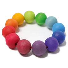 Lade das Bild in den Galerie-Viewer, Greifling Perlenring Regenbogen ab 0 Monaten