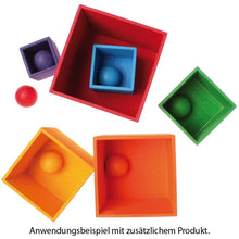 Lade das Bild in den Galerie-Viewer, Holzkugeln Massiv 6 Stück Regenbogen