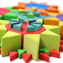 Lade das Bild in den Galerie-Viewer, Großes Bauspiel Mandala ab 3 Jahren Farben Achteck