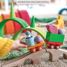 Lade das Bild in den Galerie-Viewer, Bauspiel Holzzug – 17 tlg + Schnur