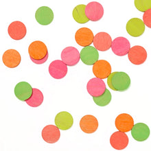 Lade das Bild in den Galerie-Viewer, 100 Konfettitaler neon/bunt/pastell Kindergeburtstags Deko