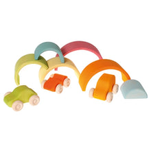 Lade das Bild in den Galerie-Viewer, Mittlerer Regenbogen 17 cm 6teilig pastell