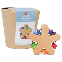 Lade das Bild in den Galerie-Viewer, Rassel Greifling Regenbogen Stern ab 0 Monaten