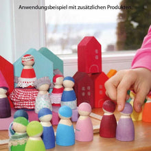 Lade das Bild in den Galerie-Viewer, Regenbogen Freunde Figuren12 Stück Massivholz