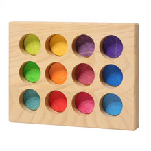 Lade das Bild in den Galerie-Viewer, Regenbogen Sortierbrettchen Steckspiel ab 1 Jahr
