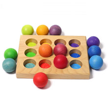 Lade das Bild in den Galerie-Viewer, Regenbogen Sortierbrettchen Steckspiel ab 1 Jahr