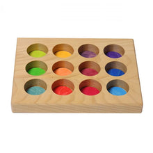 Lade das Bild in den Galerie-Viewer, Regenbogen Sortierbrettchen Steckspiel ab 1 Jahr