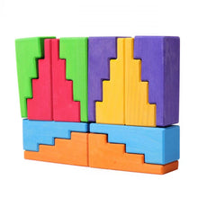 Lade das Bild in den Galerie-Viewer, 12 Treppendächer regenbogen ab 1 Jahr