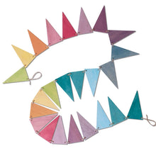 Lade das Bild in den Galerie-Viewer, Wimpelkette Kindergeburtstag Deko bunt/ pastell