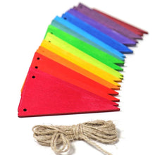 Lade das Bild in den Galerie-Viewer, Wimpelkette Kindergeburtstag Deko bunt/ pastell