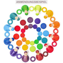 Lade das Bild in den Galerie-Viewer, Bunte Holztaler 24 Stück in 2 Größen