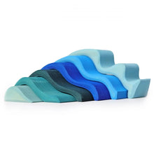 Lade das Bild in den Galerie-Viewer, Kleine Welle Länge 14 cm blau