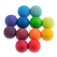 Lade das Bild in den Galerie-Viewer, Holz Babyspielzeug Kugelgreifling bunt