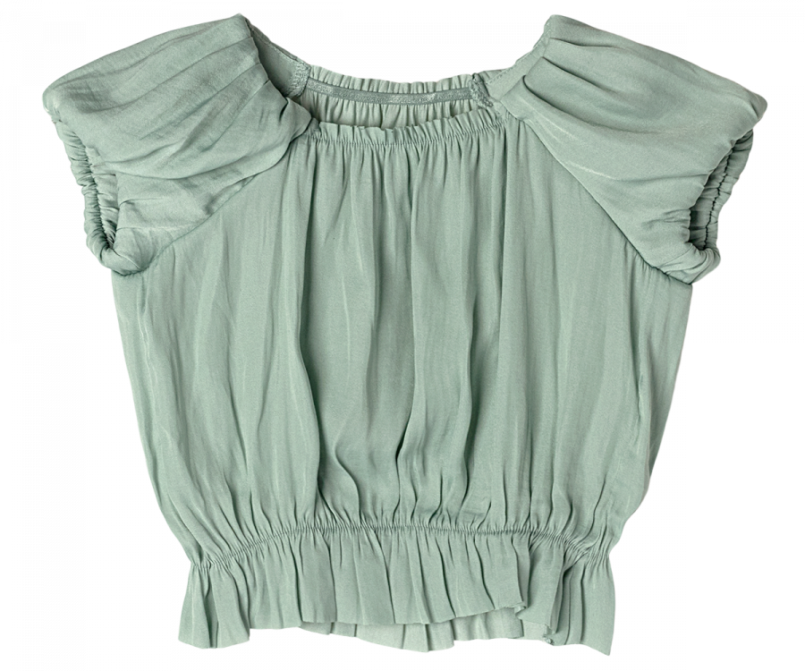 Prinzessin Bluse, 2-3 Jahre -  Minze