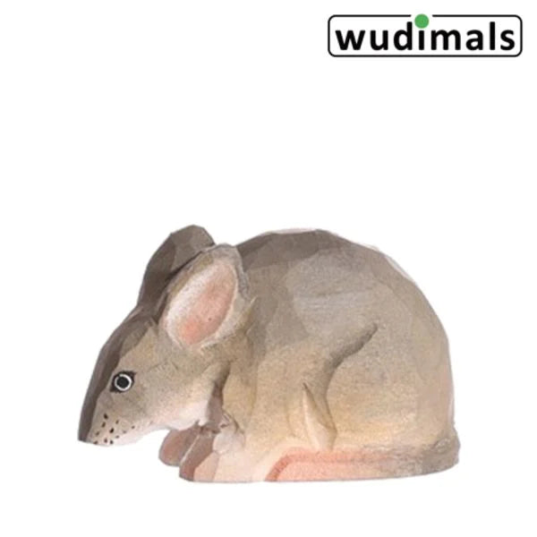 Wudimals Maus Holzfigur
