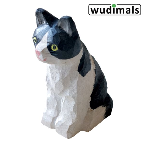 Wudimals Katze Holzfigur