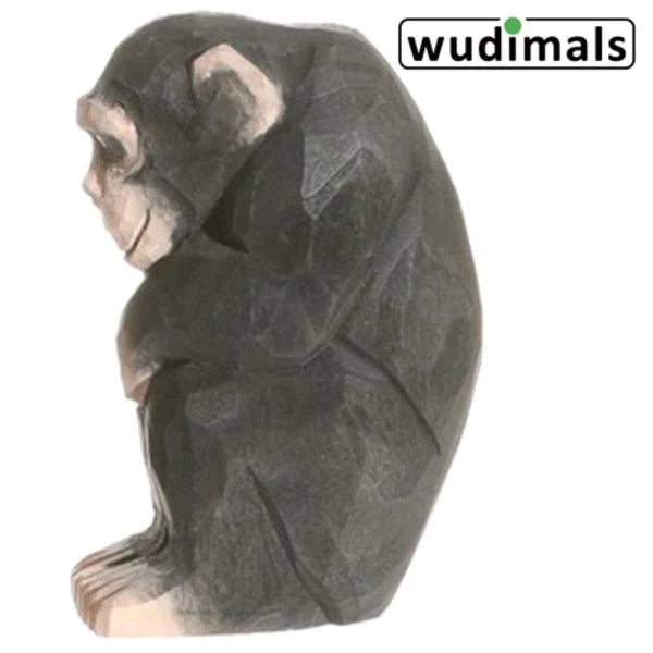 Wudimals Schimpanse Holzfigur
