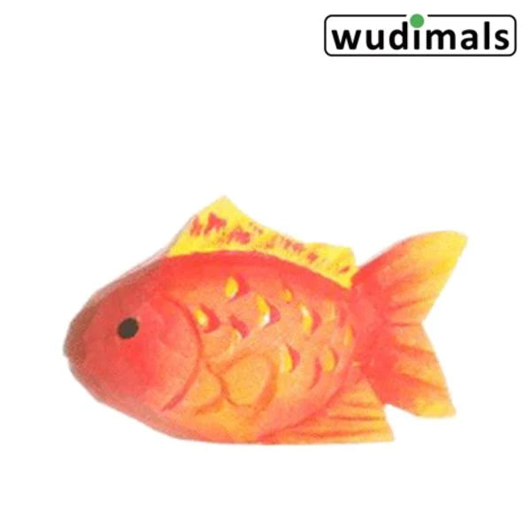 Wudimals Goldfisch Holzfigur